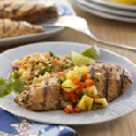 Grilled Jamaican Chicken with Charred Pineapple Relish