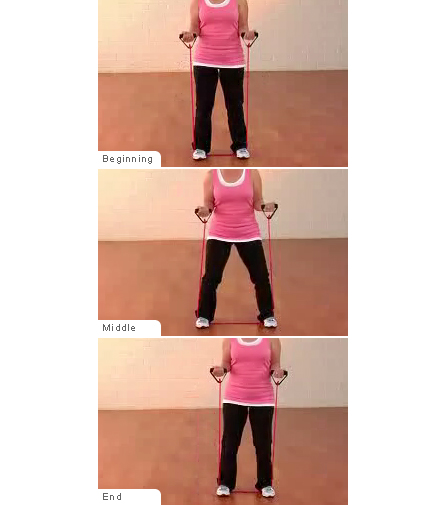 side steps with resistance band